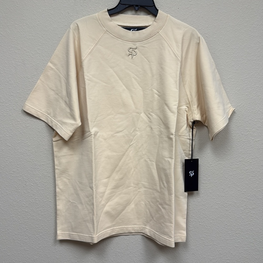 SAINT POTENTIAL ESSENTIALS TEE CREAM - L